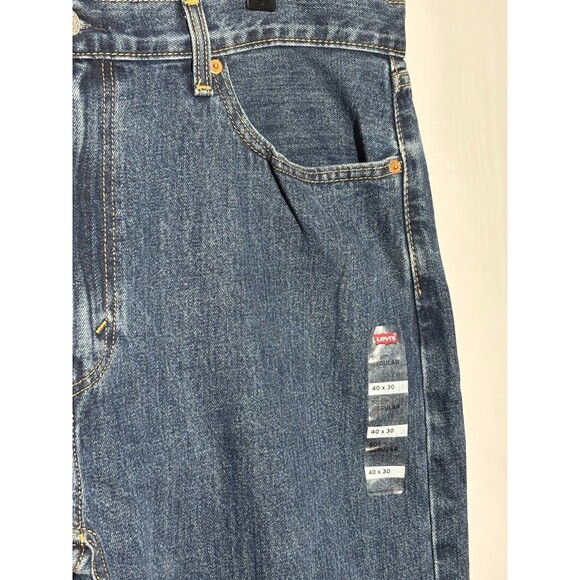 Levi's 505 Jeans Men's 40 30 Blue Classic Regular Fit Straight Leg New - Picture 3 of 14